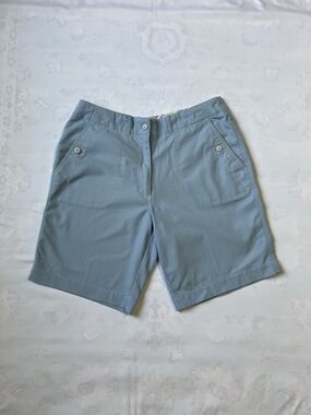 Tehama‎ Nancy Lopez Womens Blue Golf Shorts Size 8 Nylon Performance Athletic
